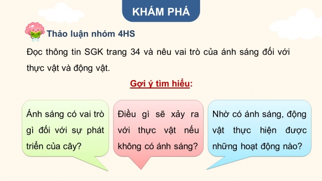 Soạn giáo án điện tử khoa học 4 cánh diều Bài 8: Ánh sáng trong đời sống