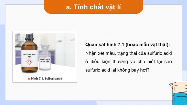 Soạn giáo án điện tử hóa học 11 CTST Bài 7: Sulfuric acid và muối sulfate