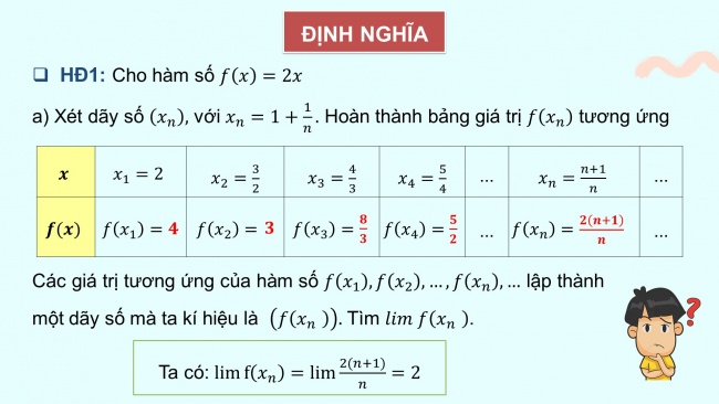 Soạn giáo án điện tử toán 11 Cánh diều Chương 3 Bài 2: Giới hạn của hàm số