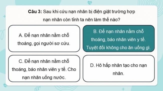 Soạn giáo án điện tử Công nghệ 8 CTST: Ôn tập Chương 3