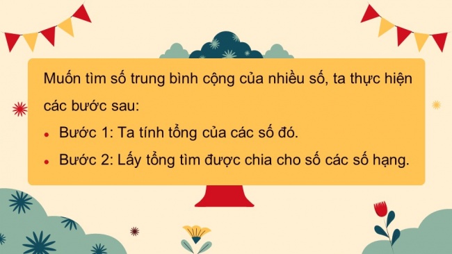 Soạn giáo án điện tử toán 4 cánh diều Bài 28. Tìm số trung bình cộng