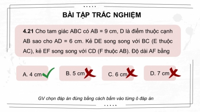 Soạn giáo án điện tử Toán 8 KNTT Bài: Bài tập cuối chương 4