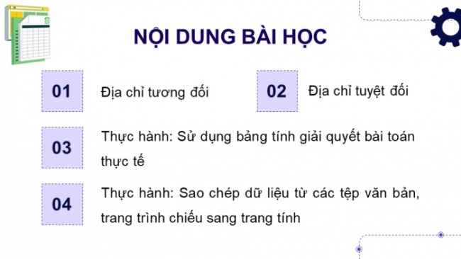 Soạn giáo án điện tử Tin học 8 KNTT Bài 5: Sử dụng bảng tính giải quyết bài toán thực tế