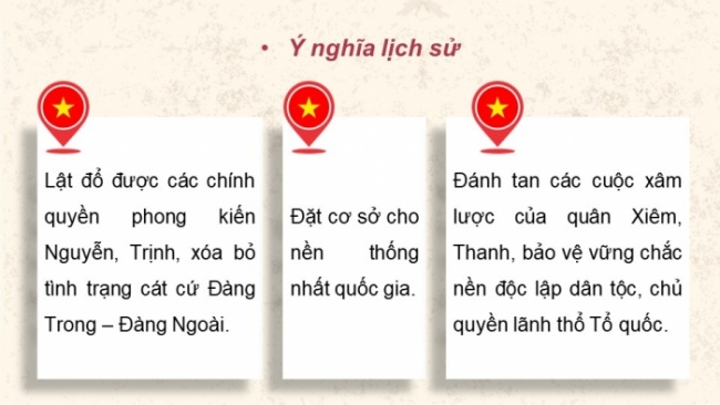 Soạn giáo án điện tử Lịch sử 8 KNTT Bài 8: Phong trào Tây Sơn (P2)