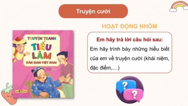 Soạn giáo án điện tử Ngữ văn 8 KNTT Bài 5 Đọc 2: Chùm truyện cười dân gian Việt Nam