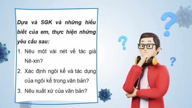 Soạn giáo án điện tử Ngữ văn 8 CTST Bài 5 Đọc 3: Loại vi trùng quý hiếm