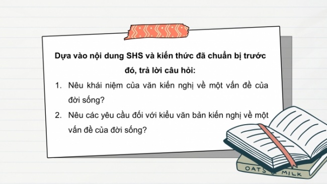 Soạn giáo án điện tử Ngữ văn 8 CTST Bài 5 Viết: Viết văn bản kiến nghị về một vấn đề của đời sống