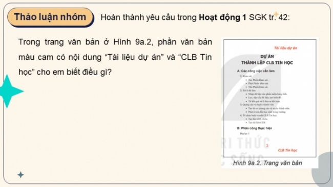 Soạn giáo án điện tử Tin học 8 KNTT Bài 9a: Tạo đầu trang, chân trang cho văn bản