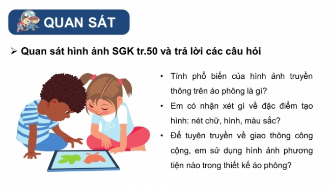 Soạn giáo án điện tử Mĩ thuật 8 KNTT Bài 12: Thiết kế, trang trí áo phông