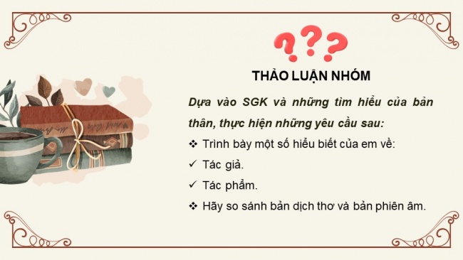 Soạn giáo án điện tử ngữ văn 11 KNTT Bài 4: Dương phụ hành