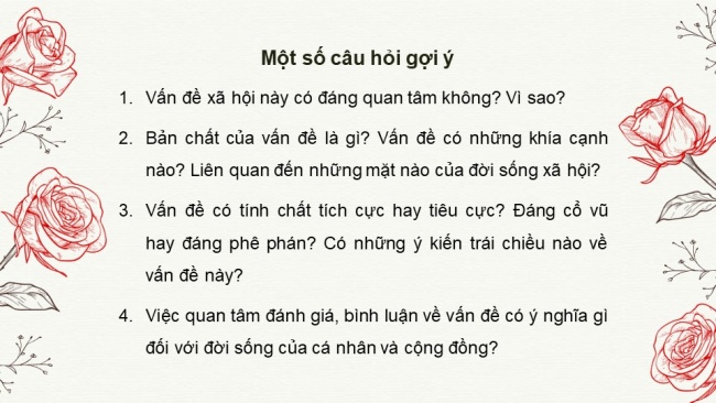 Soạn giáo án điện tử ngữ văn 11 KNTT Bài 4 Nói và nghe: Thảo luận về một vấn đề xã hội