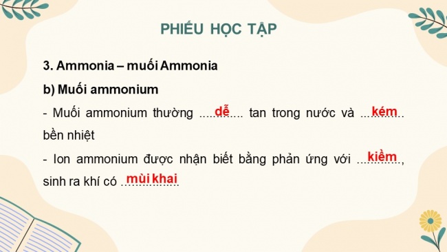 Soạn giáo án điện tử hóa học 11 KNTT Bài 9: Ôn tập chương 2