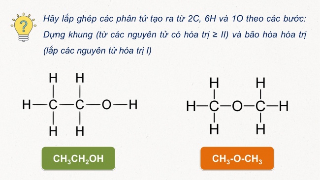 Soạn giáo án điện tử hóa học 11 KNTT Bài 13: Cấu tạo hóa học hợp chất hữu cơ