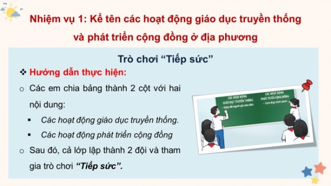 Soạn giáo án điện tử HĐTN 8 KNTT Chủ đề 6 HĐGDTCĐ 1: Tham gia các hoạt động giáo dục truyền thống và phát triển cộng đồng ở địa phương (Tiết 1)