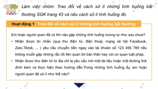 Soạn giáo án điện tử Khoa học máy tính 11 KNTT Bài 9: Giao tiếp an toàn trên internet