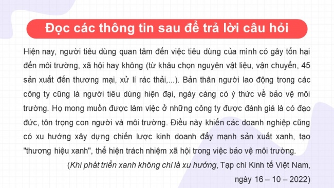 Soạn giáo án điện tử kinh tế pháp luật 11 KNTT Bài 8: Văn hóa tiêu dùng