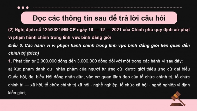 Soạn giáo án điện tử kinh tế pháp luật 11 KNTT Bài 10: Bình đẳng trong các lĩnh vực