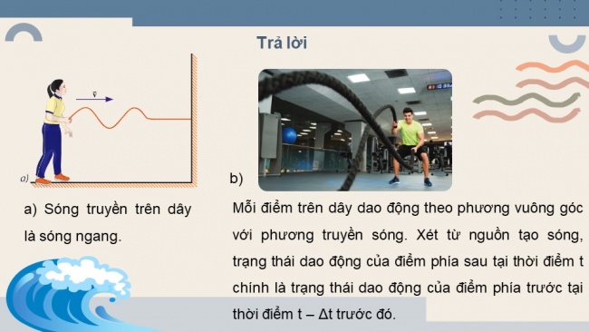 Soạn giáo án điện tử vật lí 11 CTST Bài 6: Các đặc trưng vật lí của sóng