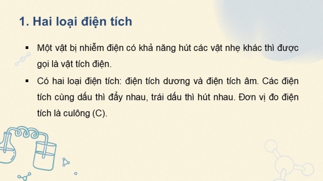 Soạn giáo án điện tử vật lí 11 CTST Bài 11: Định luật Coulomb về tương tác tĩnh điện