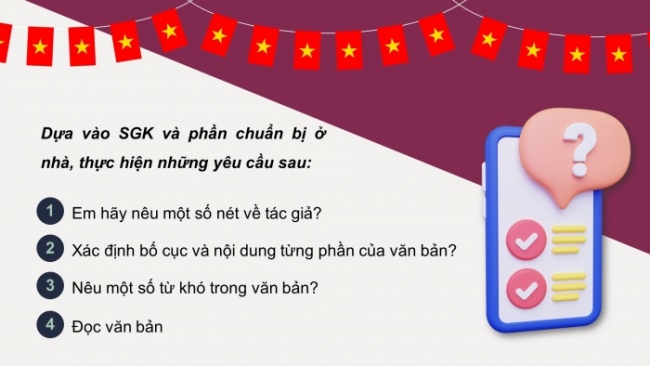 Soạn giáo án điện tử Ngữ văn 8 CTST Bài 6 Đọc 3: Lòng yêu nước của nhân dân ta