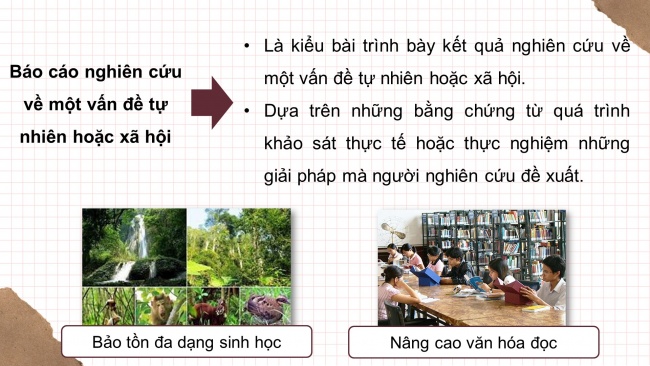 Soạn giáo án điện tử ngữ văn 11 CTST Bài 4: Viết báo cáo nghiên cứu về một vấn đề tự nhiên hoặc xã hội