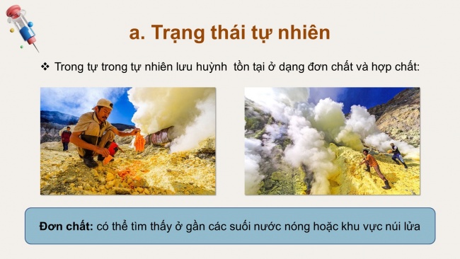 Soạn giáo án điện tử hóa học 11 CTST Bài 6: Sulfur và Sulfur dioxide