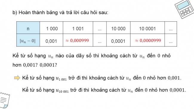 Soạn giáo án điện tử toán 11 Cánh diều Chương 3 Bài 1: Giới hạn của dãy số