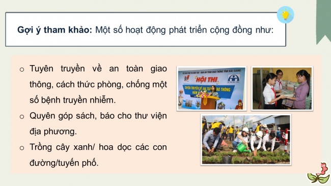 Soạn giáo án điện tử hoạt động trải nghiệm 11 Cánh diều Chủ đề 5: Xây dựng cộng đồng văn minh (P3)