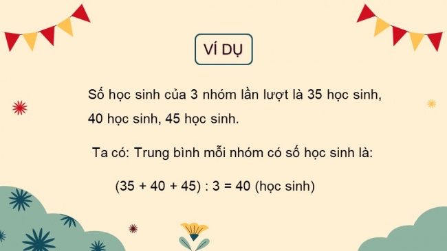 Soạn giáo án điện tử toán 4 cánh diều Bài 28. Tìm số trung bình cộng