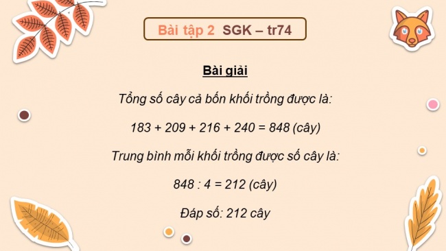 Soạn giáo án điện tử toán 4 cánh diều Bài 30. Luyện tập chung