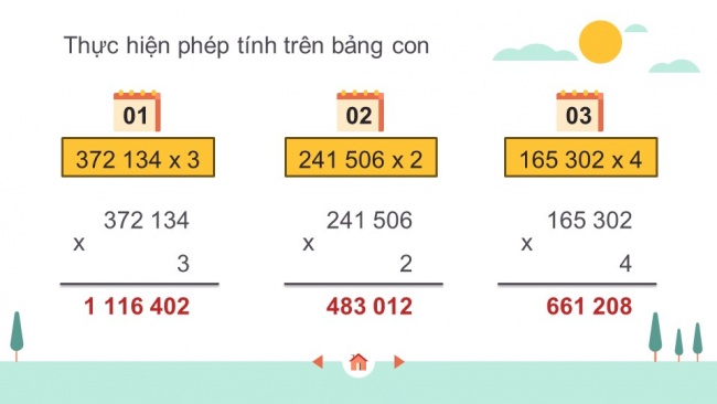 Soạn giáo án điện tử toán 4 cánh diều Bài 31. Nhân với số có một chữ số
