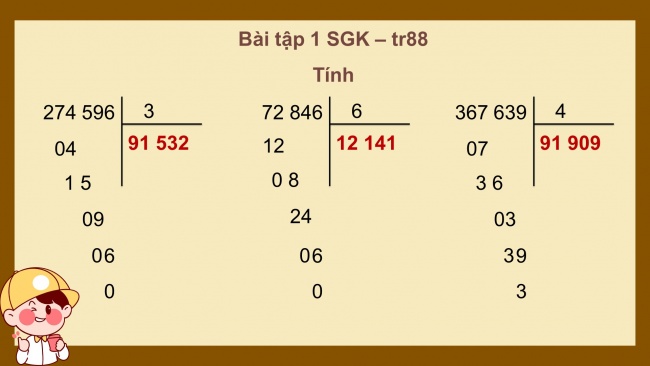 Soạn giáo án điện tử toán 4 cánh diều Bài 38. Chia cho số có một chữ số