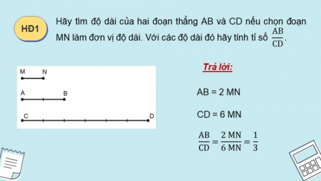 Soạn giáo án điện tử Toán 8 KNTT Bài 15: Định lí Thalès trong tam giác