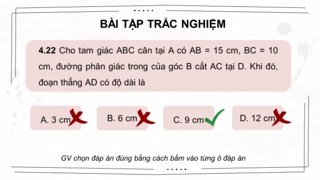 Soạn giáo án điện tử Toán 8 KNTT Bài: Bài tập cuối chương 4