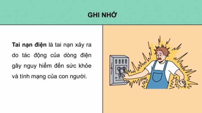 Soạn giáo án điện tử Công nghệ 8 KNTT Bài 11: Tai nạn điện