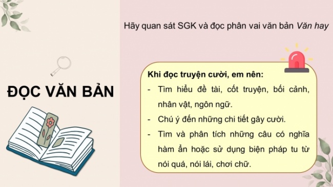 Soạn giáo án điện tử Ngữ văn 8 CTST Bài 4 Đọc 4: Văn hay