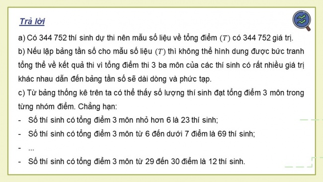 Soạn giáo án điện tử toán 11 KNTT Bài 8: Mẫu số liệu ghép nhóm