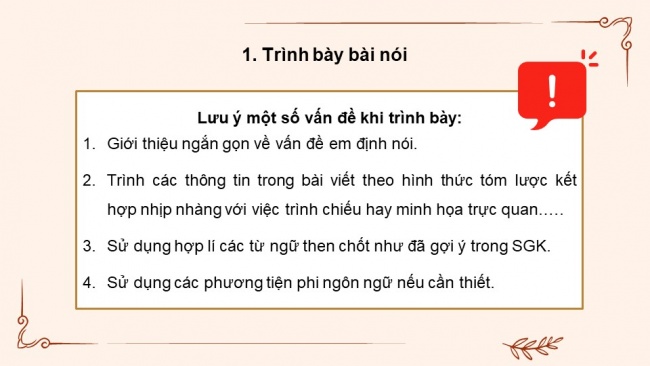 Soạn giáo án điện tử ngữ văn 11 KNTT Bài 5 Nói và nghe: Trình bày báo cáo nghiên cứu về một vấn đề đáng quan tâm