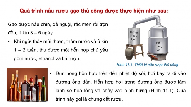 Soạn giáo án điện tử hóa học 11 KNTT Bài 11: Phương pháp tách biệt và tinh chế hợp chất hữu cơ