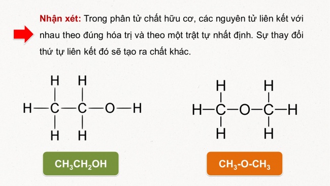 Soạn giáo án điện tử hóa học 11 KNTT Bài 13: Cấu tạo hóa học hợp chất hữu cơ