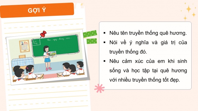 Soạn giáo án điện tử HĐTN 4 cánh diều Tuần 16: Truyền thống quê hương - Hoạt động 1, 2