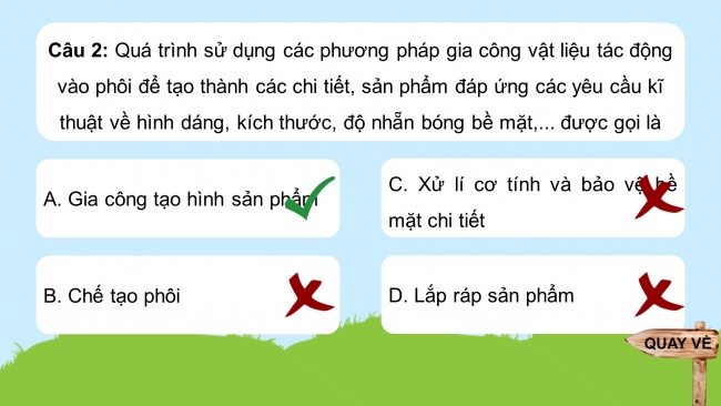 Soạn giáo án điện tử công nghệ cơ khí 11 KNTT: Tổng kết Chương 4