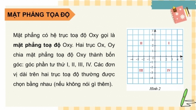 Soạn giáo án điện tử Toán 8 CTST Chương 5 Bài 2: Tọa độ của một điểm và đồ thị của hàm số