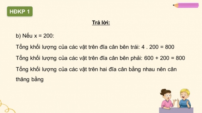 Soạn giáo án điện tử Toán 8 CTST Chương 6 Bài 1: Phương trình bậc nhất một ẩn