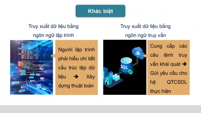 Soạn giáo án điện tử Khoa học máy tính 11 KNTT Bài 14: SQL - ngôn ngữ truy vấn có cấu trúc