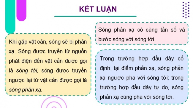 Soạn giáo án điện tử vật lí 11 CTST Bài 9: Sóng dừng