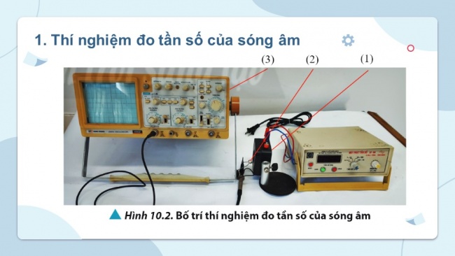 Soạn giáo án điện tử vật lí 11 CTST Bài 10: Thực hành đo tần số của sóng âm và tốc độ truyền âm