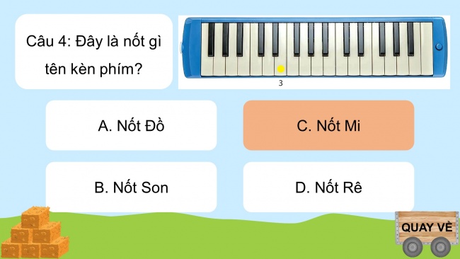 Soạn giáo án điện tử âm nhạc 4 cánh diều Tiết 12: Ôn tập nhạc cụ; Vận dụng