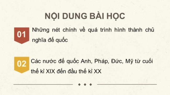 Soạn giáo án điện tử Lịch sử 8 KNTT Bài 10: Sự hình thành chủ nghĩa đế quốc ở các nước Âu - Mỹ (cuối thế kỉ XIX - đầu thế kỉ XX)