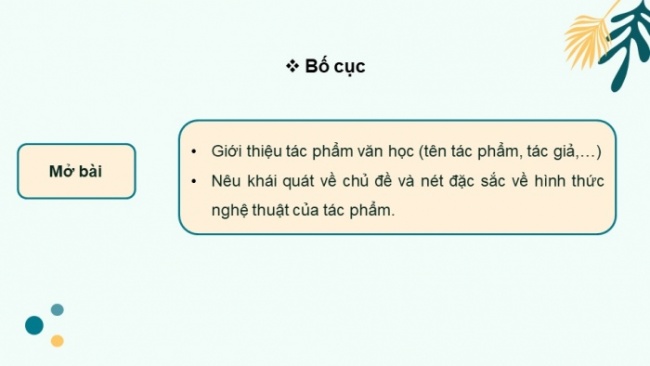 Soạn giáo án điện tử Ngữ văn 8 CTST Bài 7 Viết: Viết bài văn phân tích một tác phẩm văn học